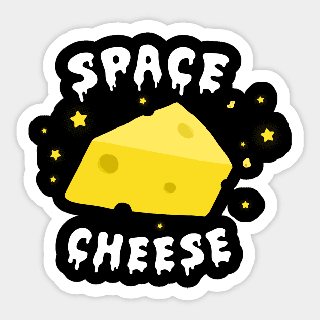 Space Cheese Sticker by Girl In Space Podcast